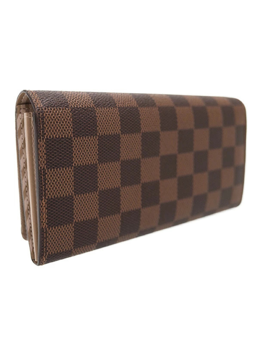 Louis Vuitton Portefeuille Damier Bi Sarah Wallet fold Long Brown